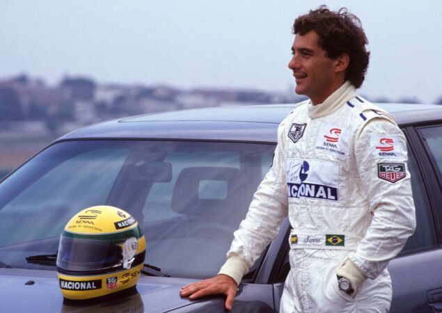 AYRTON SENNA E AUDI